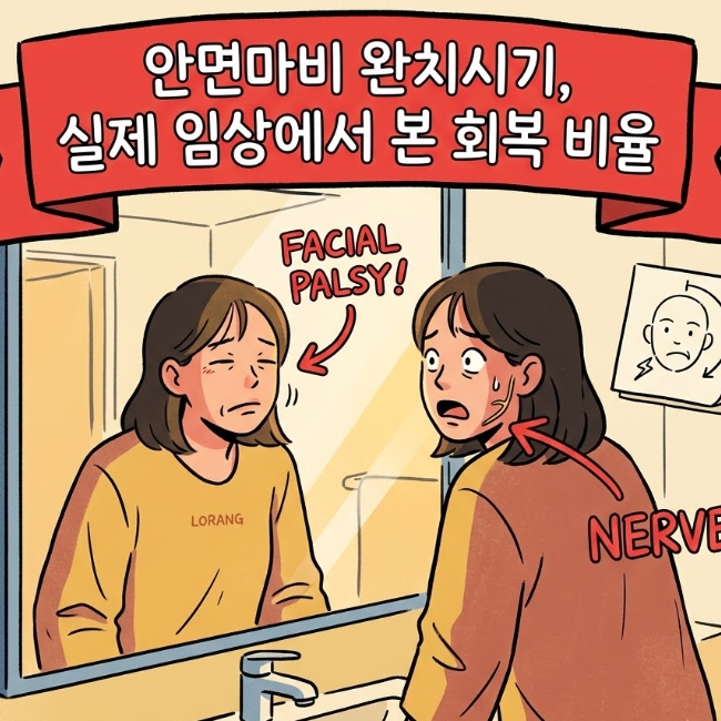 안면마비 완치시기, 실제 임상에서 본 회복 비율